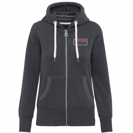 Sweat Vintage zippé Femme Vintage Mecanic