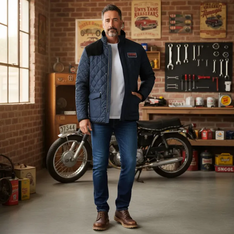 Veste matelassée Homme Vintage Mecanic