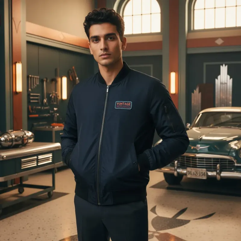 Blouson Bombers Homme Vintage Mecanic