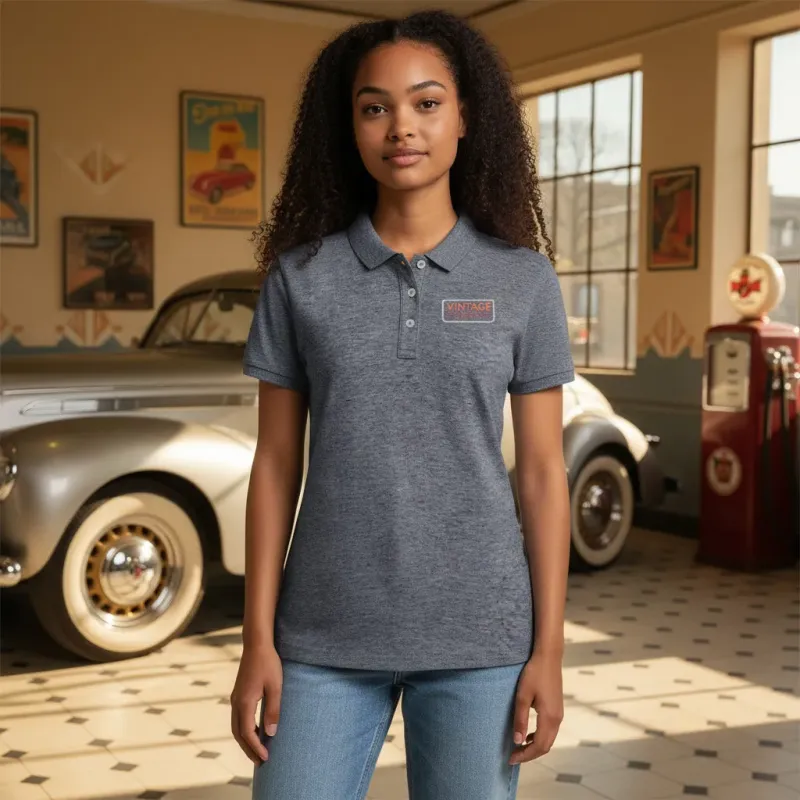 Polo Femme Vintage Mecanic